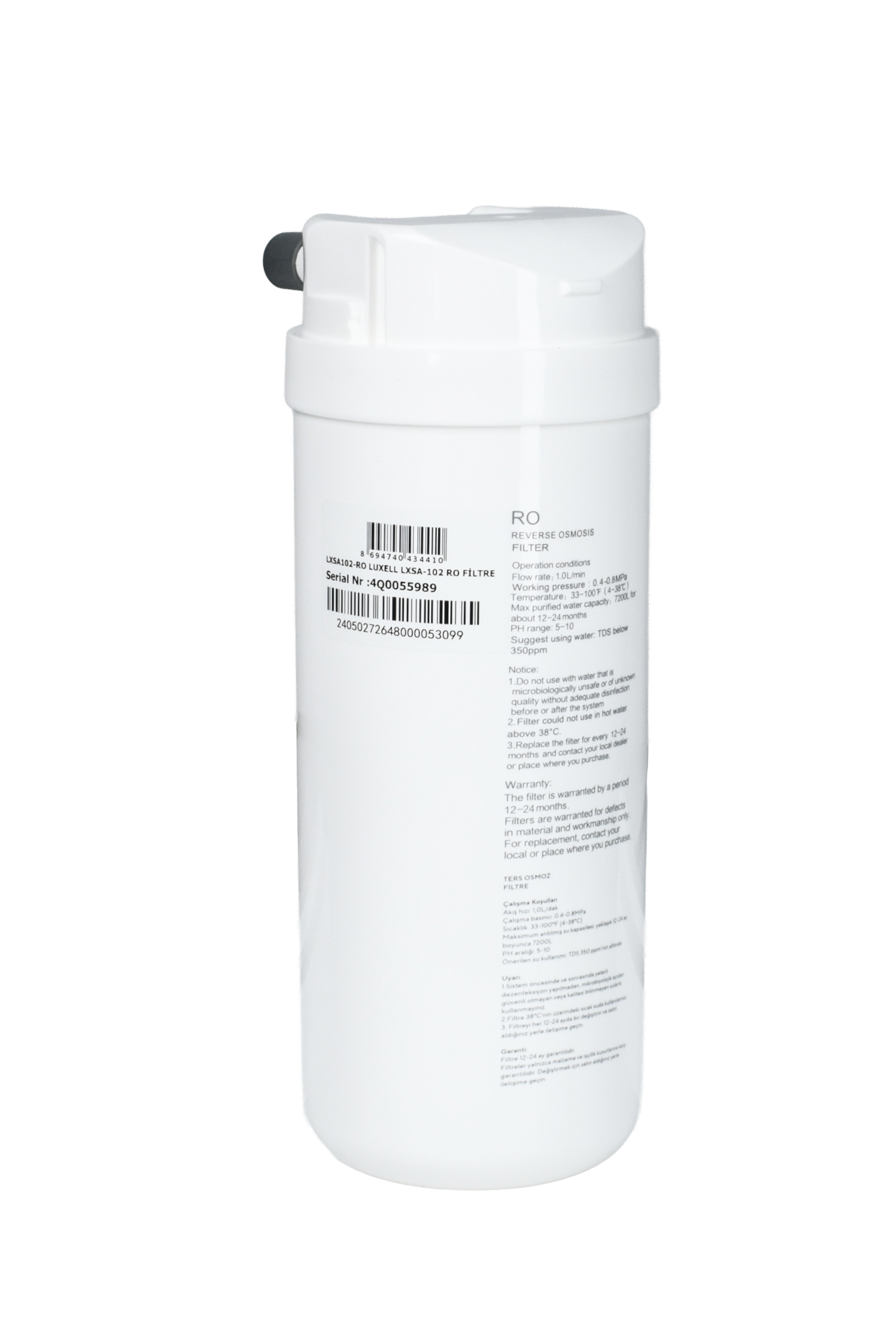 SU ARITMA CİHAZI FİLTRE