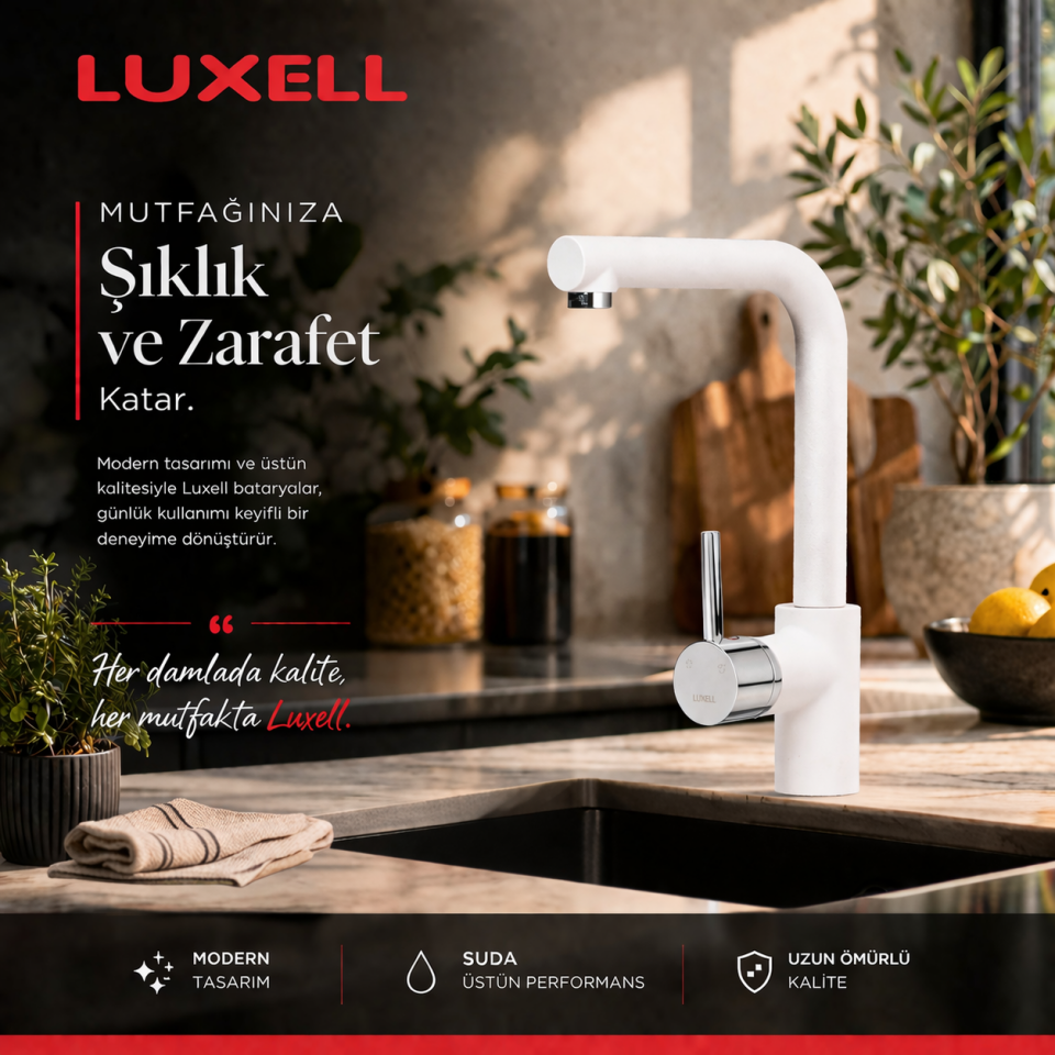 Mutfak Bataryası Beyaz